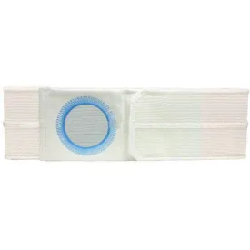 9" Left, White, Flat Panel Belt, Large, No Hole, Contoured