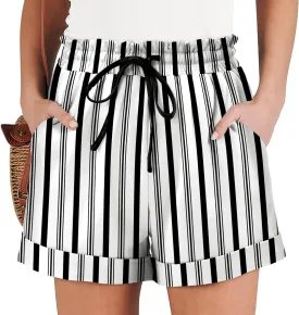 Angerella Women Casual Shorts Drawstring Comfy Elastic Waist Shorts Summer Pull On Short Pants with Pockets