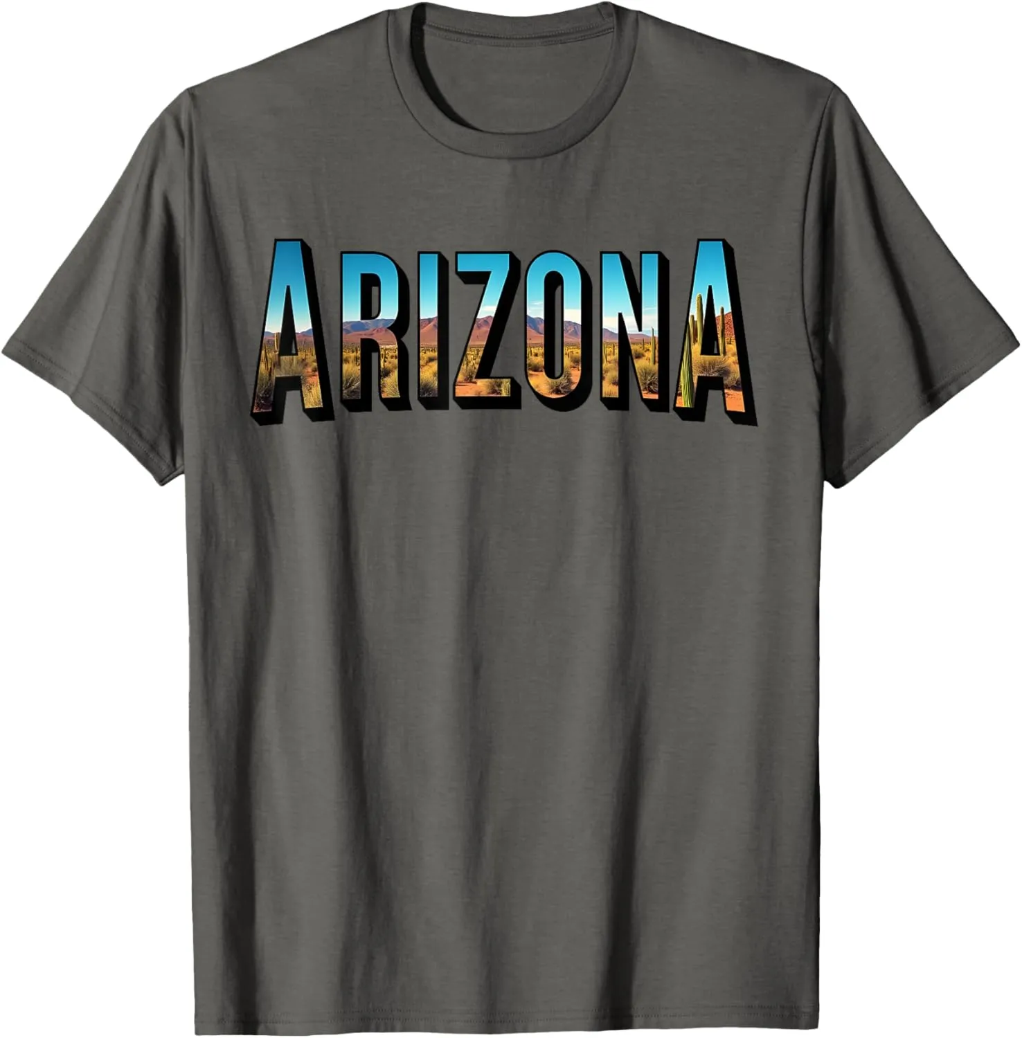 Arizona Photo Landscape Cactus Dessert Mountains Nature T-Shirt