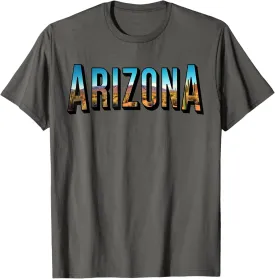 Arizona Photo Landscape Cactus Dessert Mountains Nature T-Shirt
