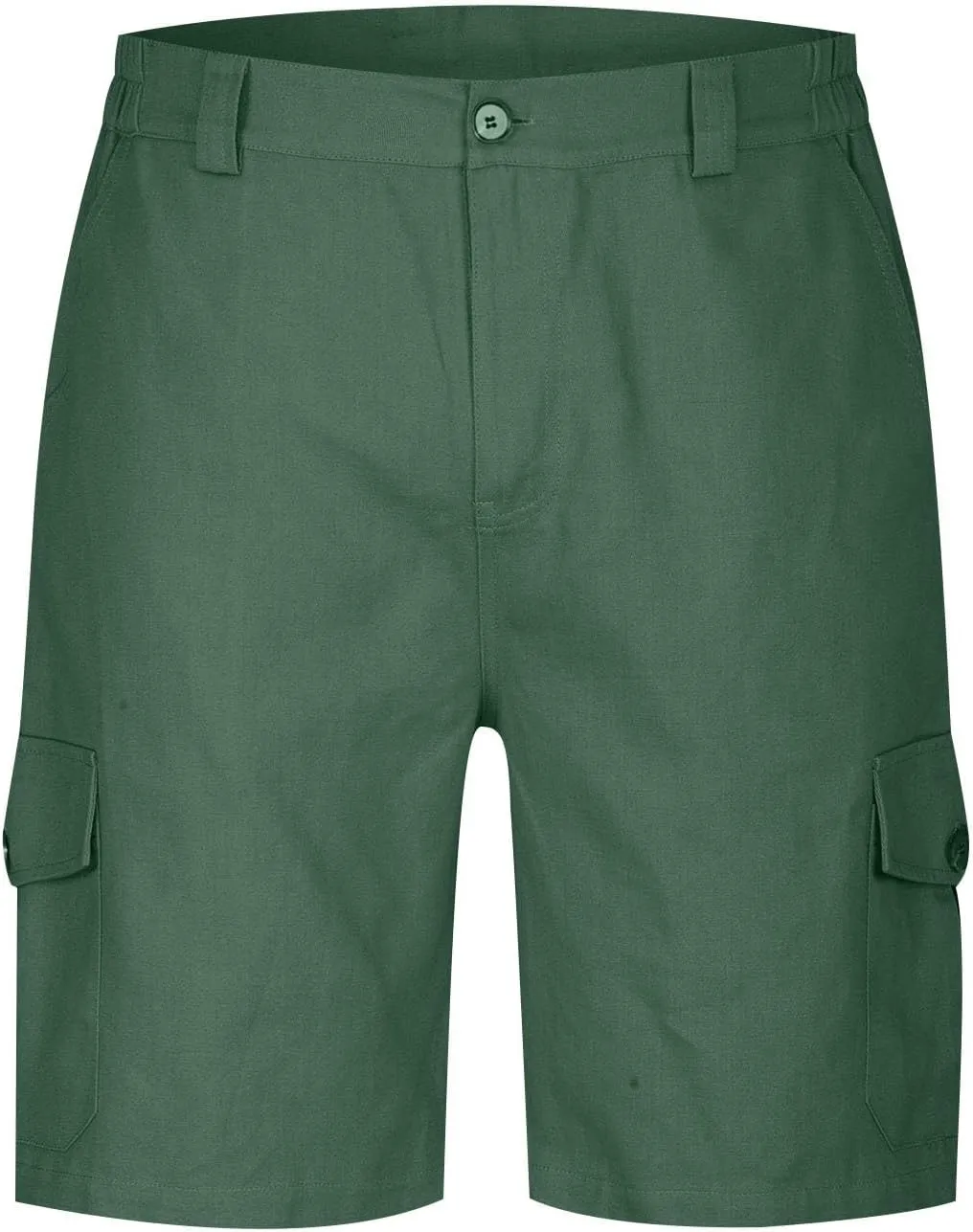Athletic Cargo Shorts for Men Casual Lightweight Baggy Button Zipper Pants Loose Pockets Summer Beach Half Pants