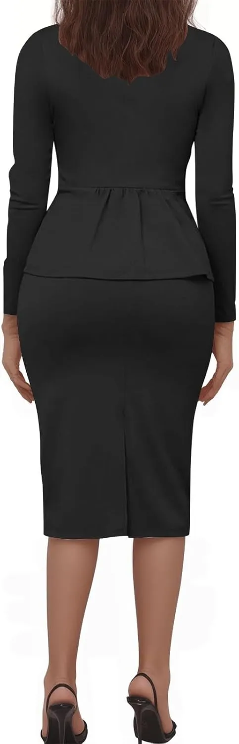 Blazer Sets Women 2 Piece Outfits Business Formal Suit Spring Fall Casual Work Balzers Jacket Skirt Dress Set