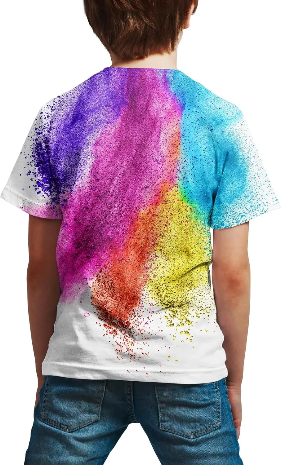 Boys Girls Kids Tee Shirt 3D Print Graphic Short Sleeve Shirt for Kids 6-16 Years