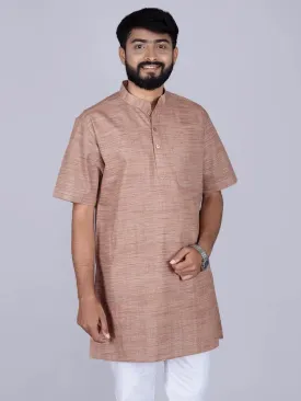 Brown Sugar Springs Handwoven Organic Cotton Men Kurta