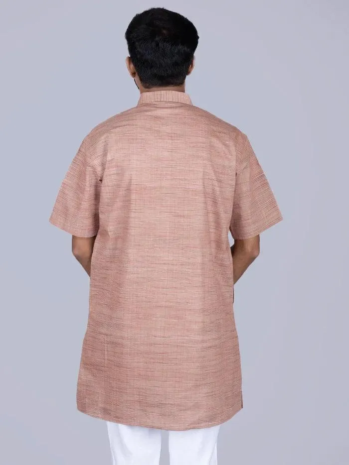 Brown Sugar Springs Handwoven Organic Cotton Men Kurta