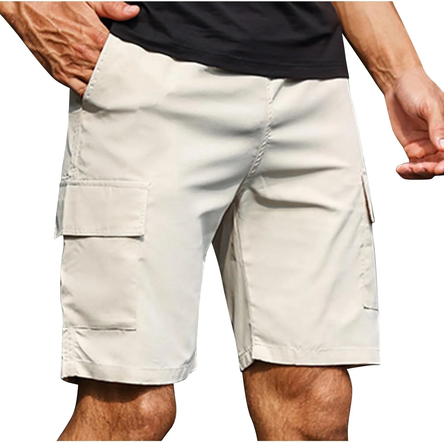 Cargo Shorts for Men Workout Exercise Short Casual Summer Short Outdoor Hiking Pants with Pockets