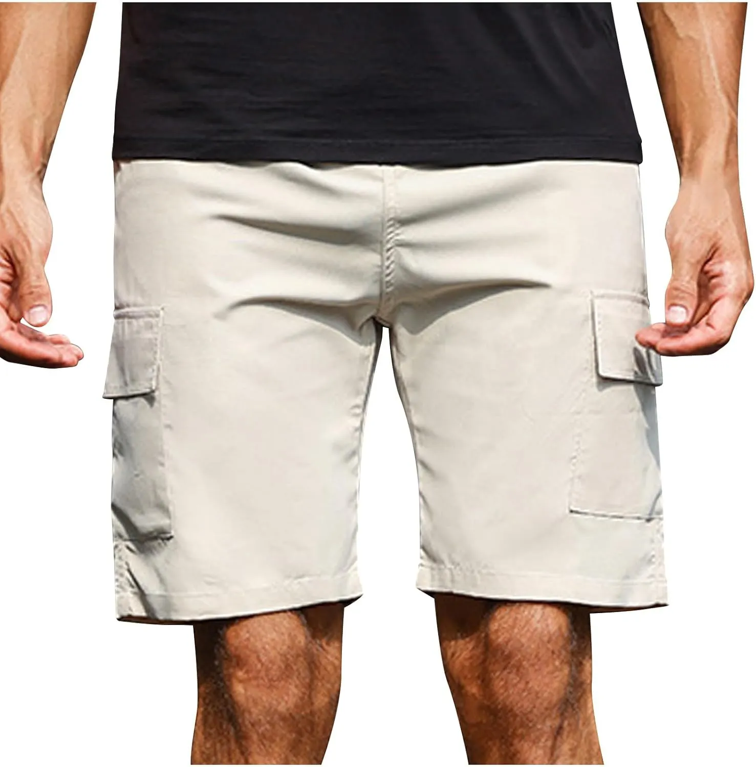 Cargo Shorts for Men Workout Exercise Short Casual Summer Short Outdoor Hiking Pants with Pockets