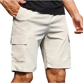 Cargo Shorts for Men Workout Exercise Short Casual Summer Short Outdoor Hiking Pants with Pockets