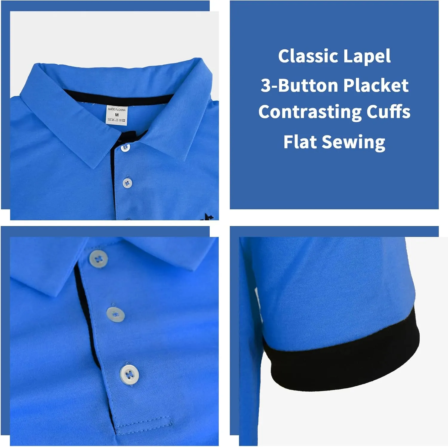 CEHT Mens Polo Shirts Short Sleeve Cotton Golf Polo Shirts for Men Slim Fit Casual Tops