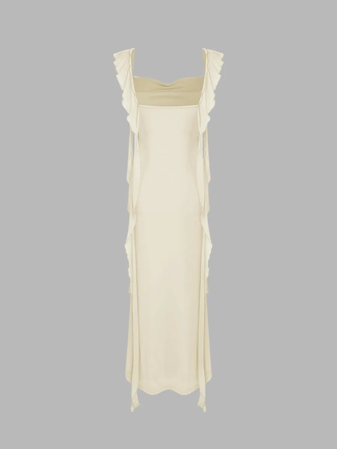 CIDER Formal Dresses for Women Wedding Guest Dresses Summer Maxi Dress Sleeveless Mesh Ruffle Cocktail Bodycon Dresses 2025