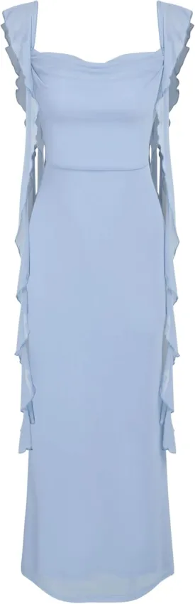 CIDER Formal Dresses for Women Wedding Guest Dresses Summer Maxi Dress Sleeveless Mesh Ruffle Cocktail Bodycon Dresses 2025