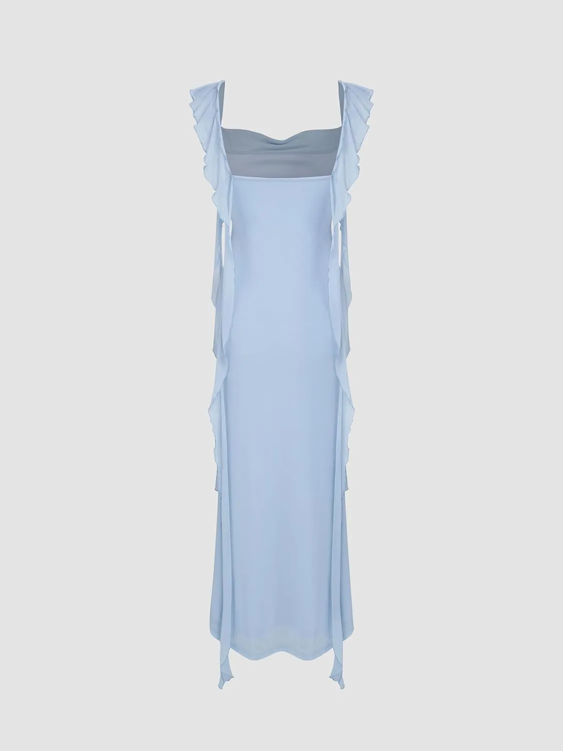 CIDER Formal Dresses for Women Wedding Guest Dresses Summer Maxi Dress Sleeveless Mesh Ruffle Cocktail Bodycon Dresses 2025