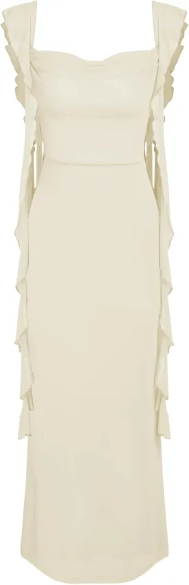 CIDER Formal Dresses for Women Wedding Guest Dresses Summer Maxi Dress Sleeveless Mesh Ruffle Cocktail Bodycon Dresses 2025