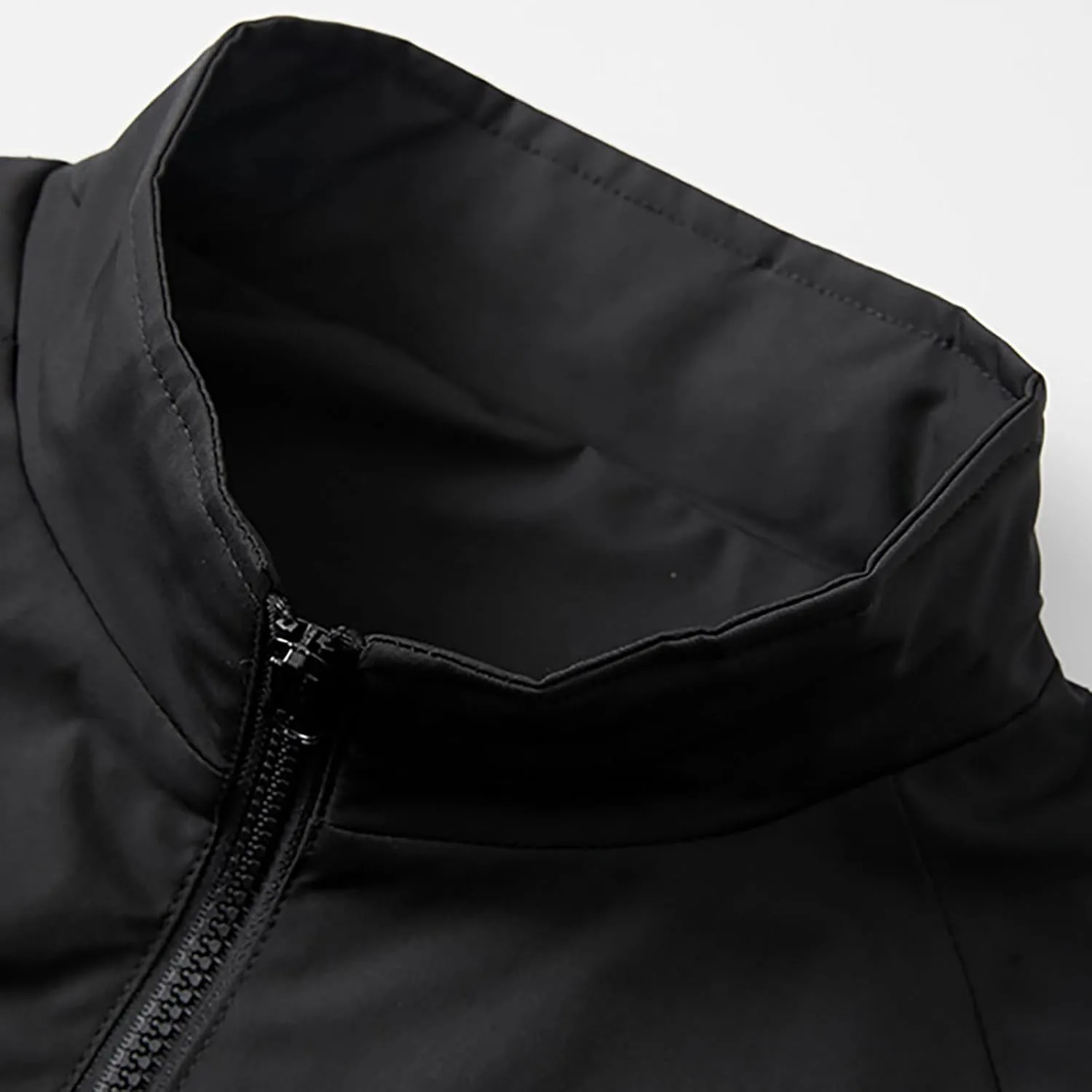 CORIRESHA Men's Classic Color Block Lightweight Jacket Varsity Zip-Up Casual Bomber Windbreaker Coat