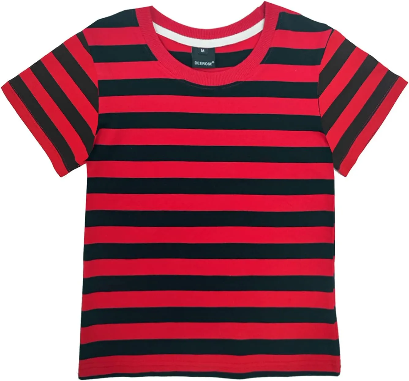 Deerose Kids Striped Shirts Short Sleeve Boy Girls July 4th Patriotic Tee Top 3-14 Years