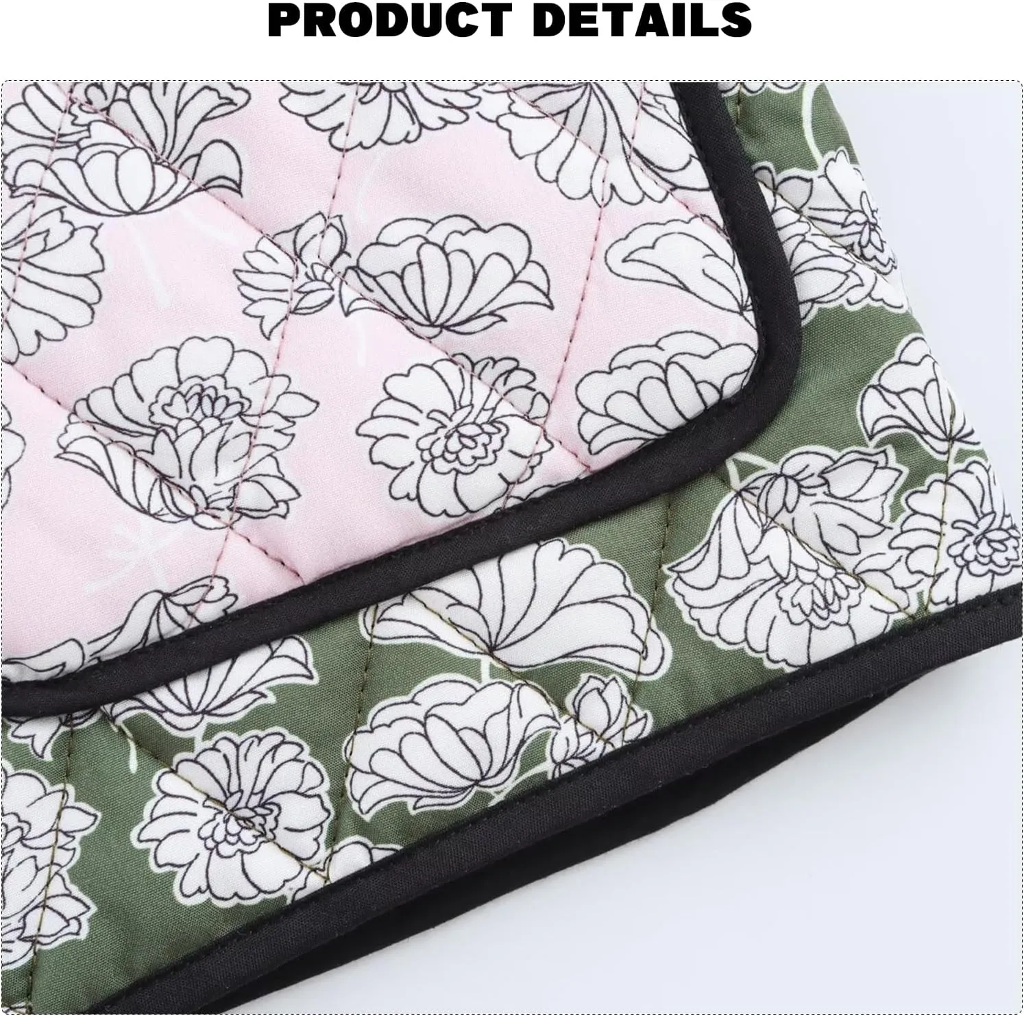 HOTIAN Floral Printed Puff Jackets for Women Lightweight Cropped Padded Puffer Jacket Cardigan Quilted Winter Coats