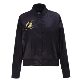 Lakers Womens Holiday Glam Satin Jacket