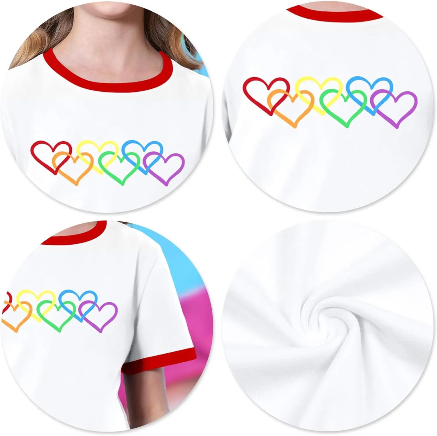 LAZYCHILD Girls Pride Shirts for Kids Rainbow Heart Graphic Tees LGBT Equality Tshirt Love Outfits 5-14y Tops