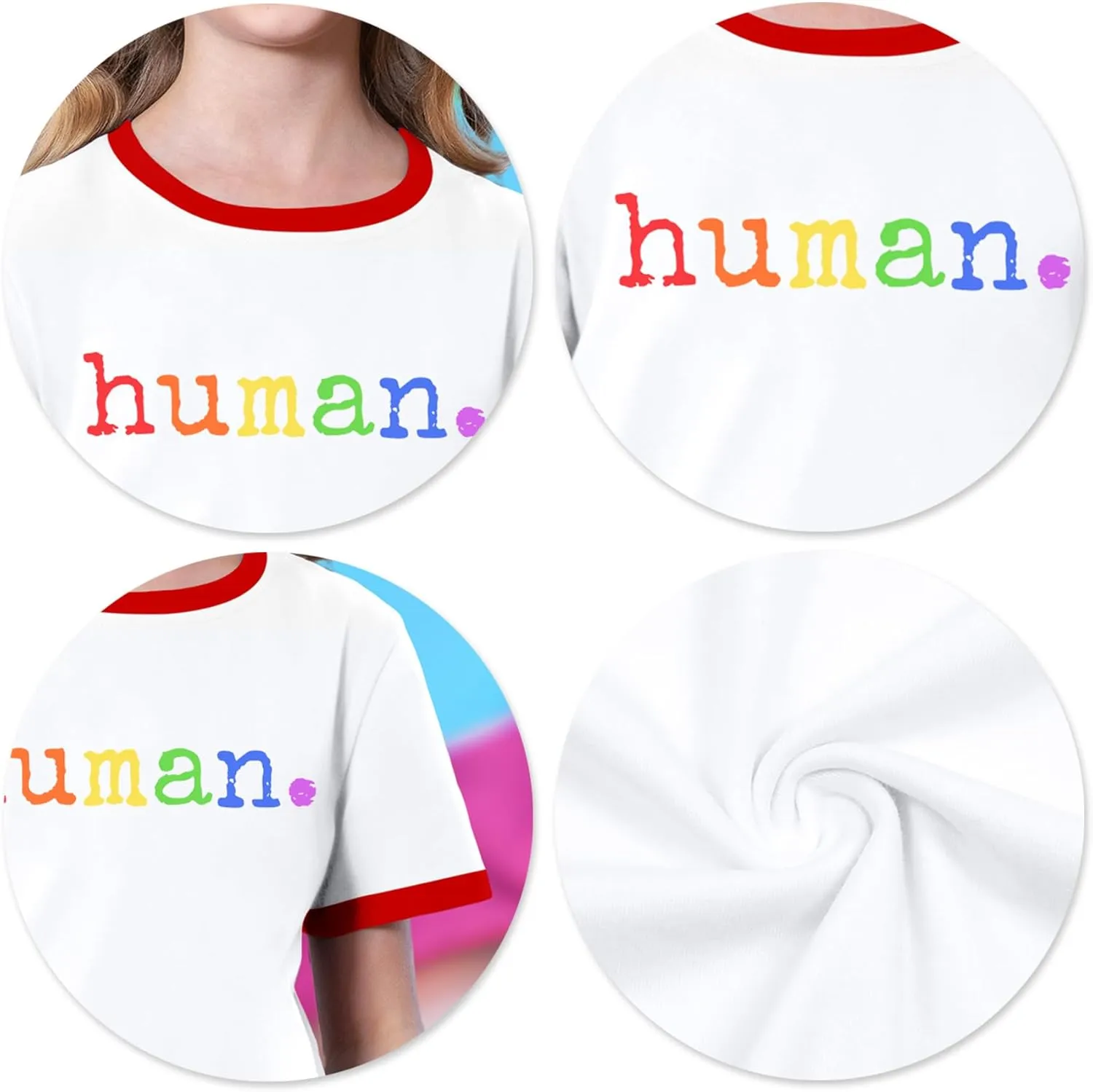 LAZYCHILD Girls Pride Shirts for Kids Rainbow Heart Graphic Tees LGBT Equality Tshirt Love Outfits 5-14y Tops
