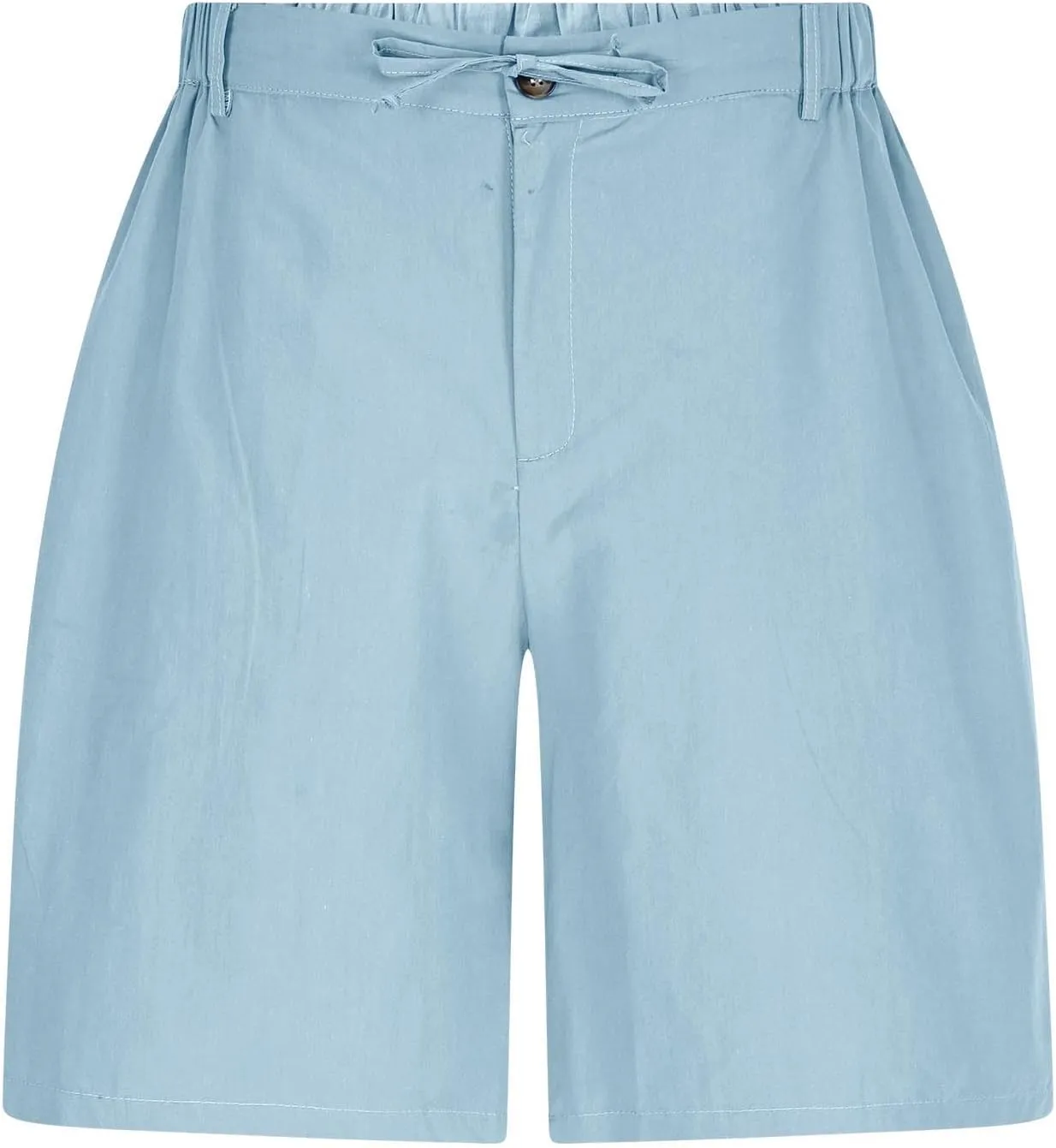 Men Cargo Shorts Summer Beach Sports Pants Casual Solid Lightweight Baggy Drawstring Athletic Pants with Pockets