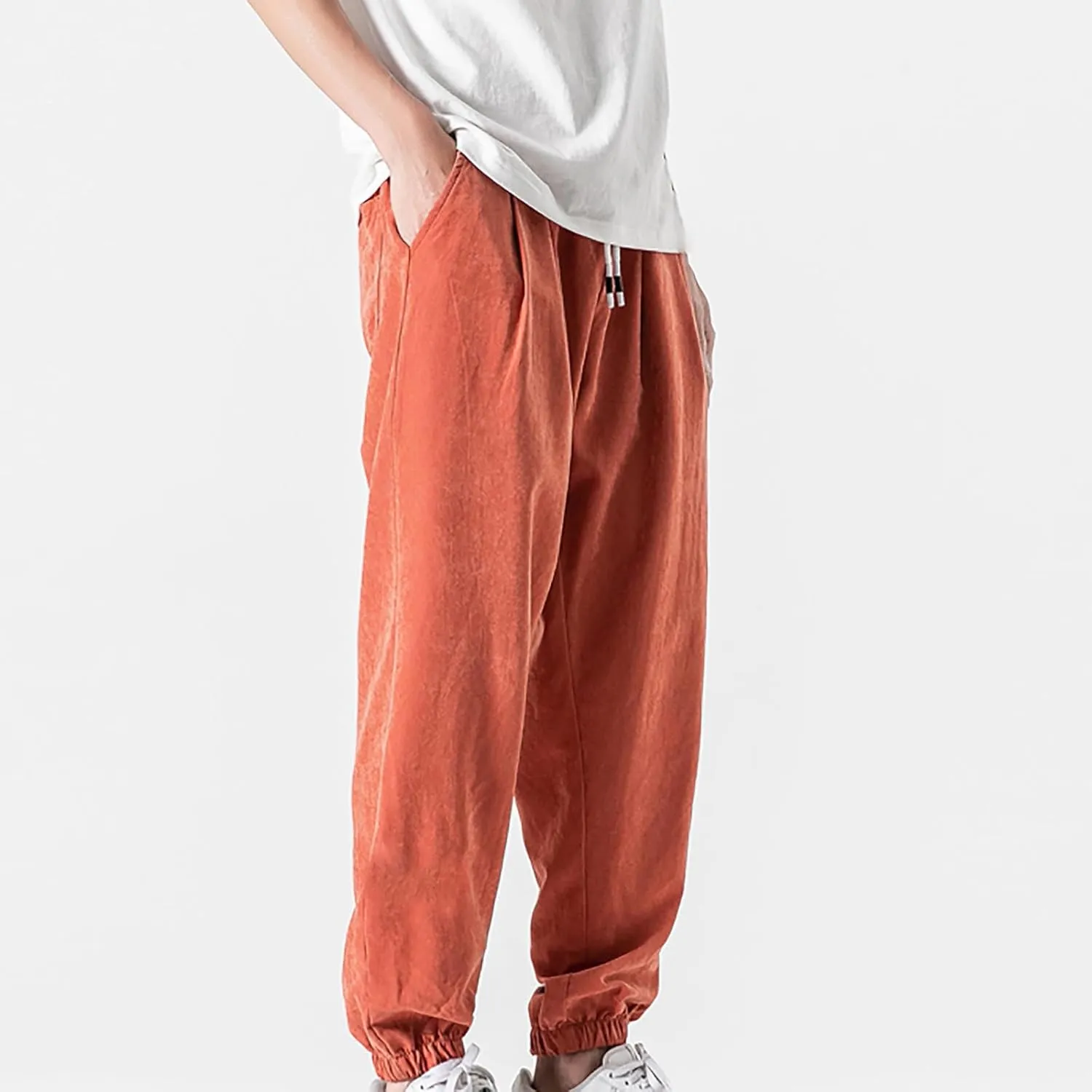 Mens Baggy Sweatpants Casual Relaxed Fit Baggy Pants Elastic Waist Drawstring Big and Tall Joggers Cargo Hiking Pants