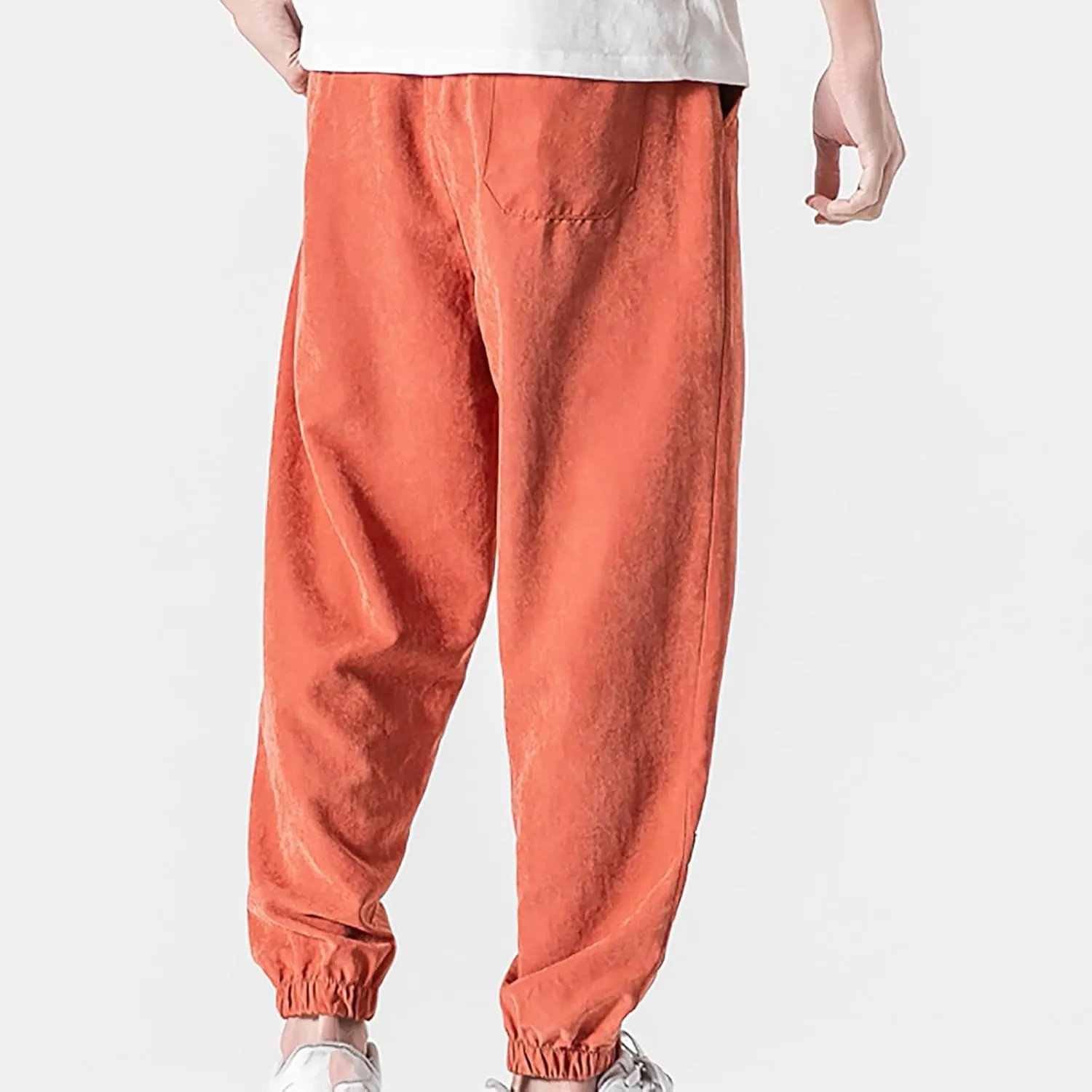Mens Baggy Sweatpants Casual Relaxed Fit Baggy Pants Elastic Waist Drawstring Big and Tall Joggers Cargo Hiking Pants