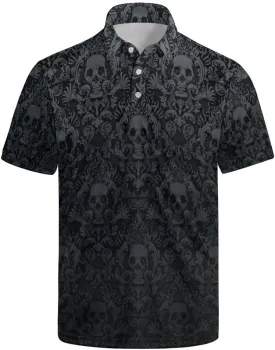 Mens Funny Polo Shirts, Short Sleeve Golf Shirts, Moisture Wicking Quick-Dry Business Casual Shirt for Men