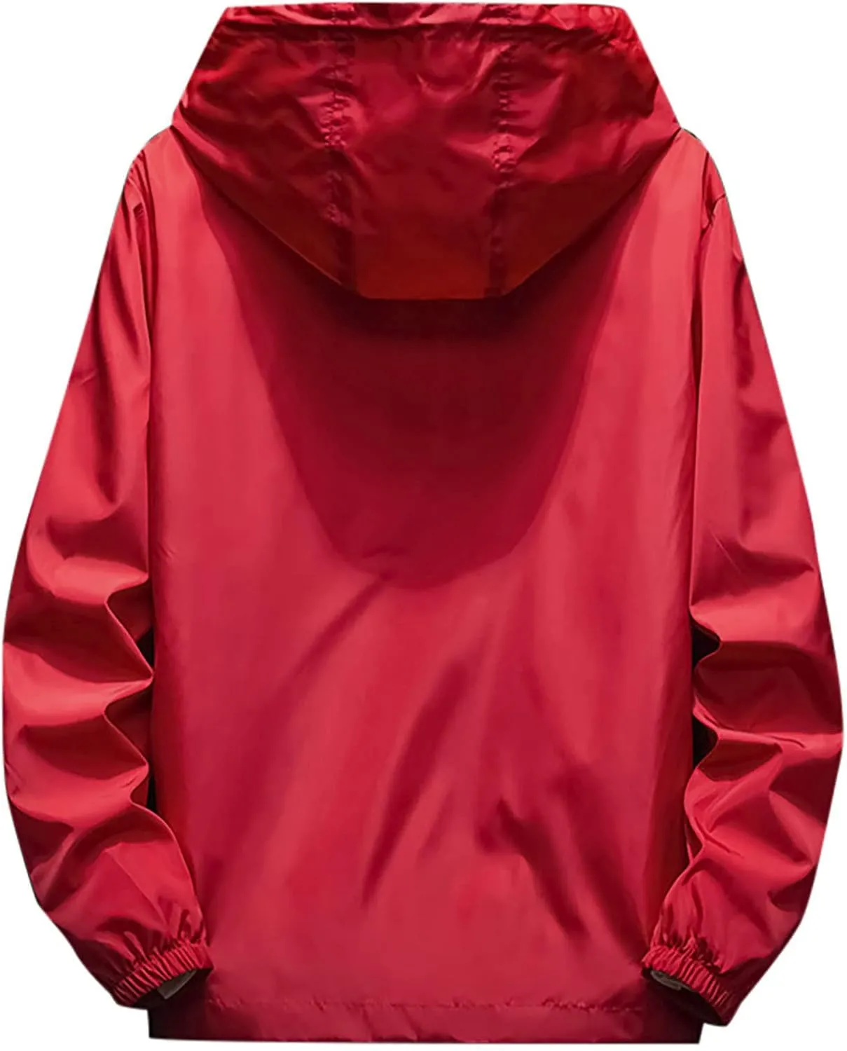 Men's Jackets Rain Windbreaker Lightweight Shell Raincoat With Hood For Golf Hiking Travel, M-7XL