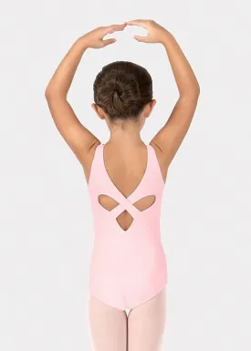ON SALE Wide Strap Heart Back Cotton Tank Leotard