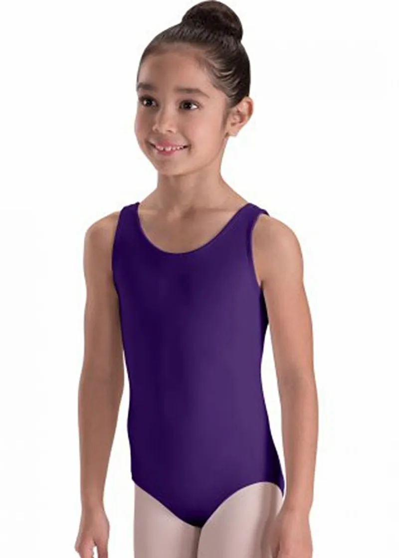 ON SALE Wide Strap Heart Back Cotton Tank Leotard