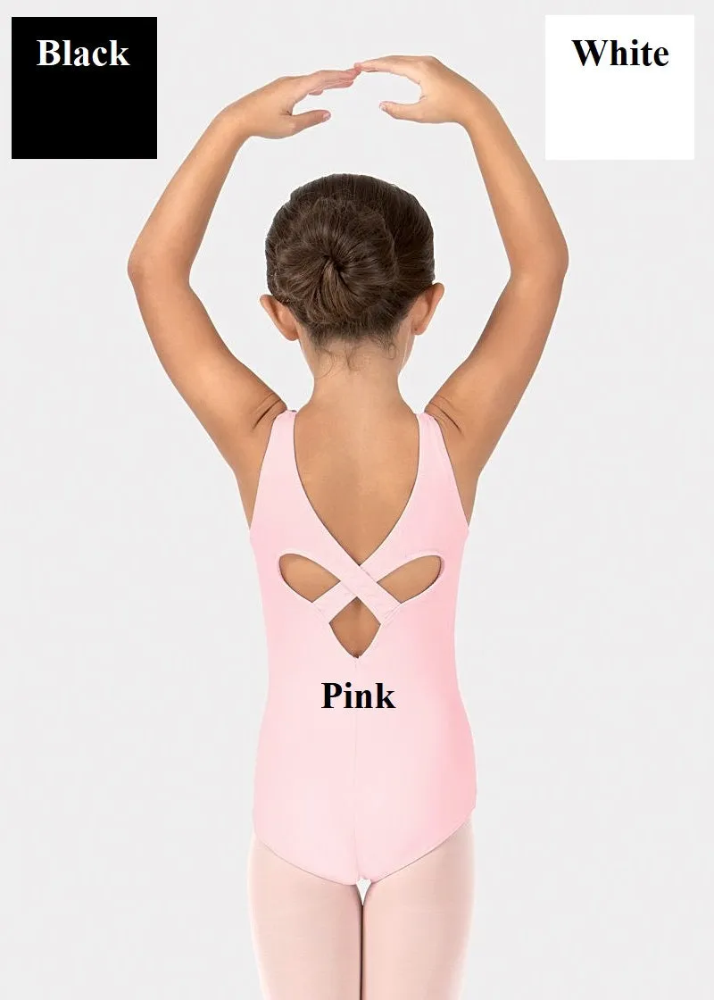 ON SALE Wide Strap Heart Back Cotton Tank Leotard