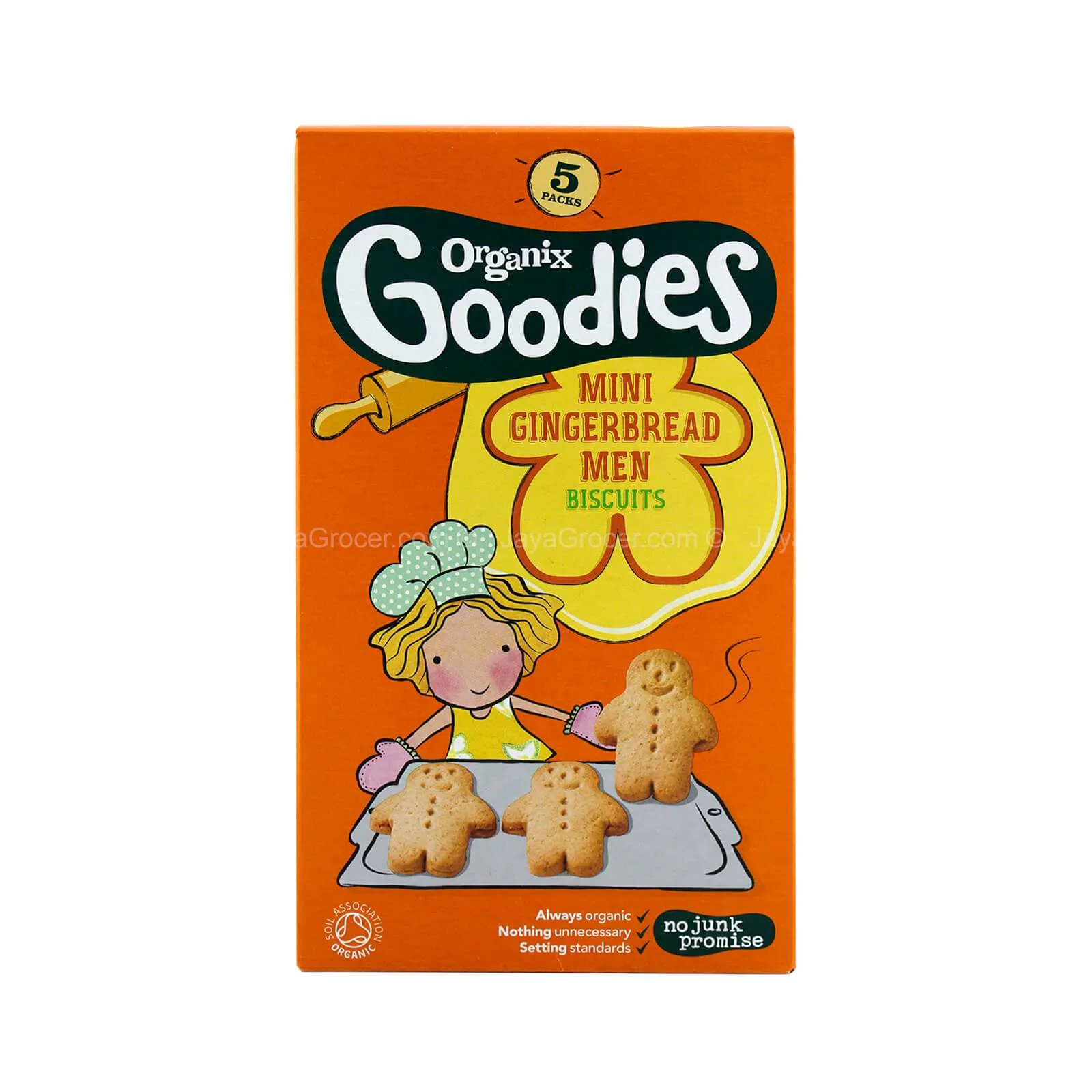 ORGANIX MINI GINGERBREAD MEN 5X25G *1
