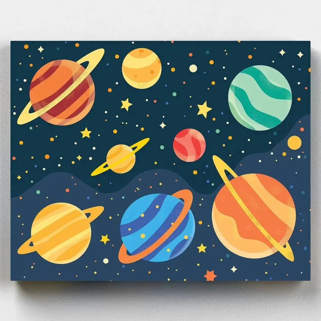 Solar System Painting for Kids
