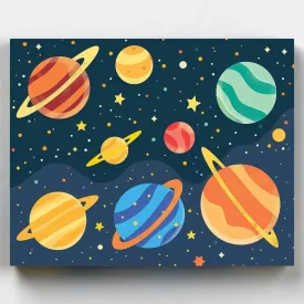 Solar System Painting for Kids
