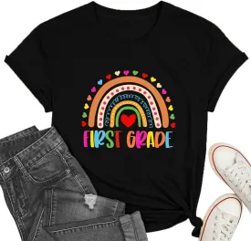 Teacher Shirts for Women Heart T-Shirt Women Teacher Appreciation Tee Teaching Support Tops