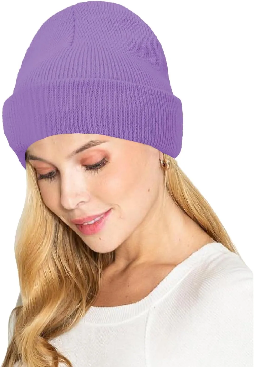 UTTPLL Knit Beanie Hat Soft Cute Unisex Skull Beanie Stretchy Hats with Smile Face for Men/Women