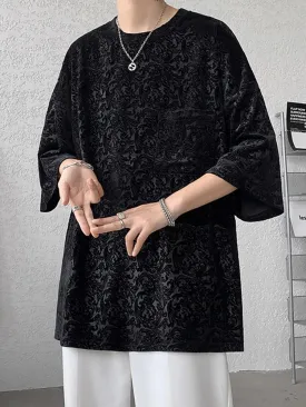 Wiaofellas - Men Oversized Streetwear Cotton Solid Color T Shirts Summer Mens Japanese Fashions Harajuku T-Shirt Male Vintage Tees E168