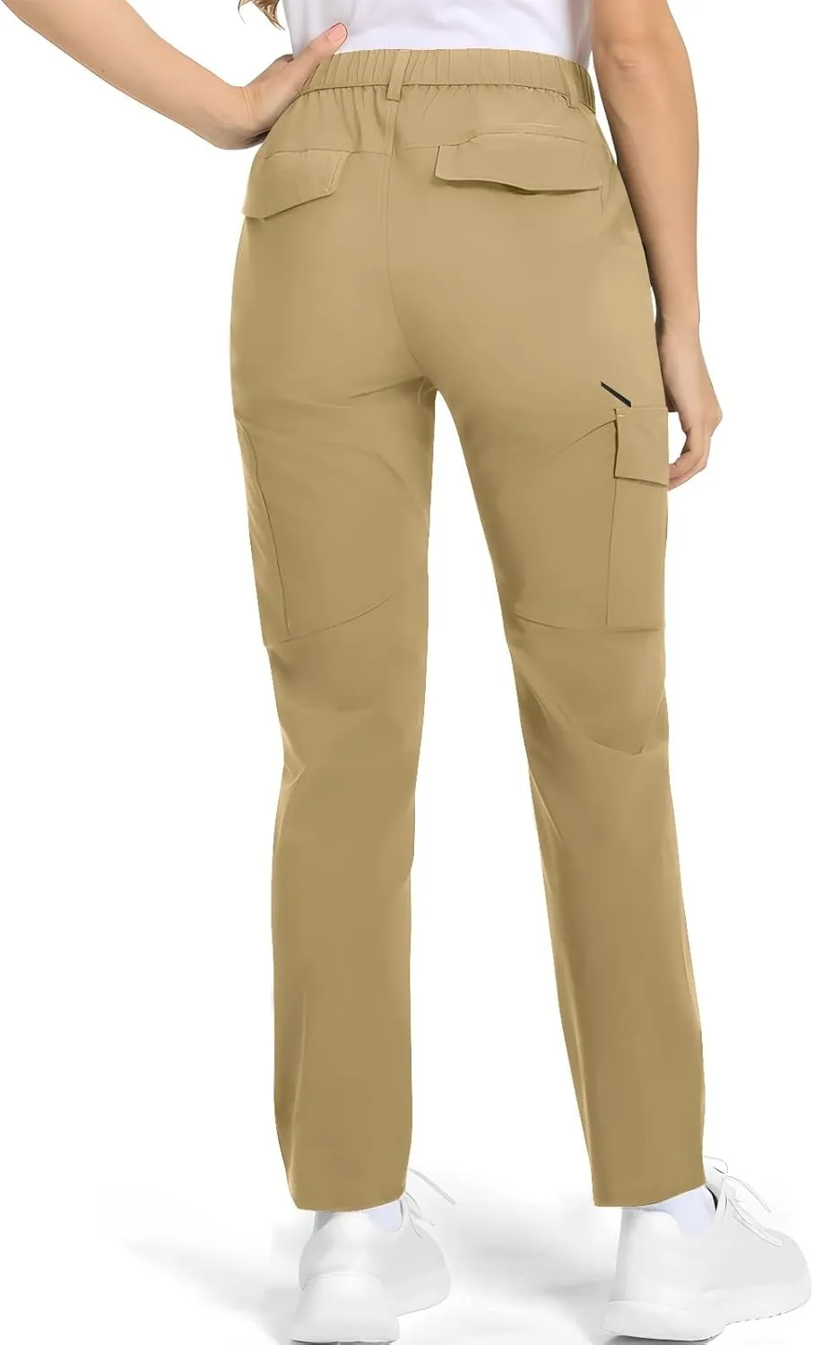 Womens Cargo Pants Casual Loose Fit Straight Leg High Waisted Travel Hiking Pants Summer Work Trousers with Pockets